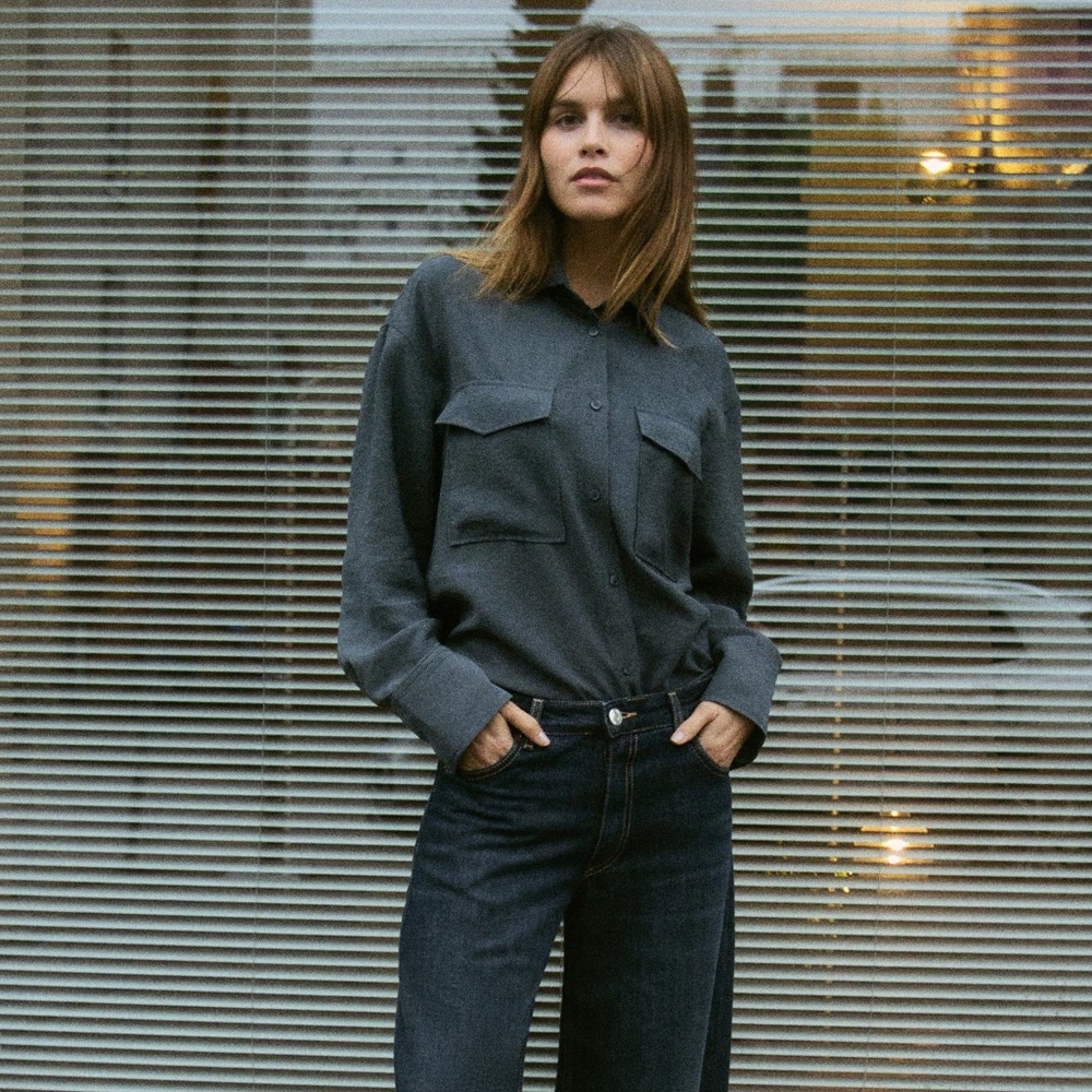 Size Large | Zara | Flowy Oversized Shirt